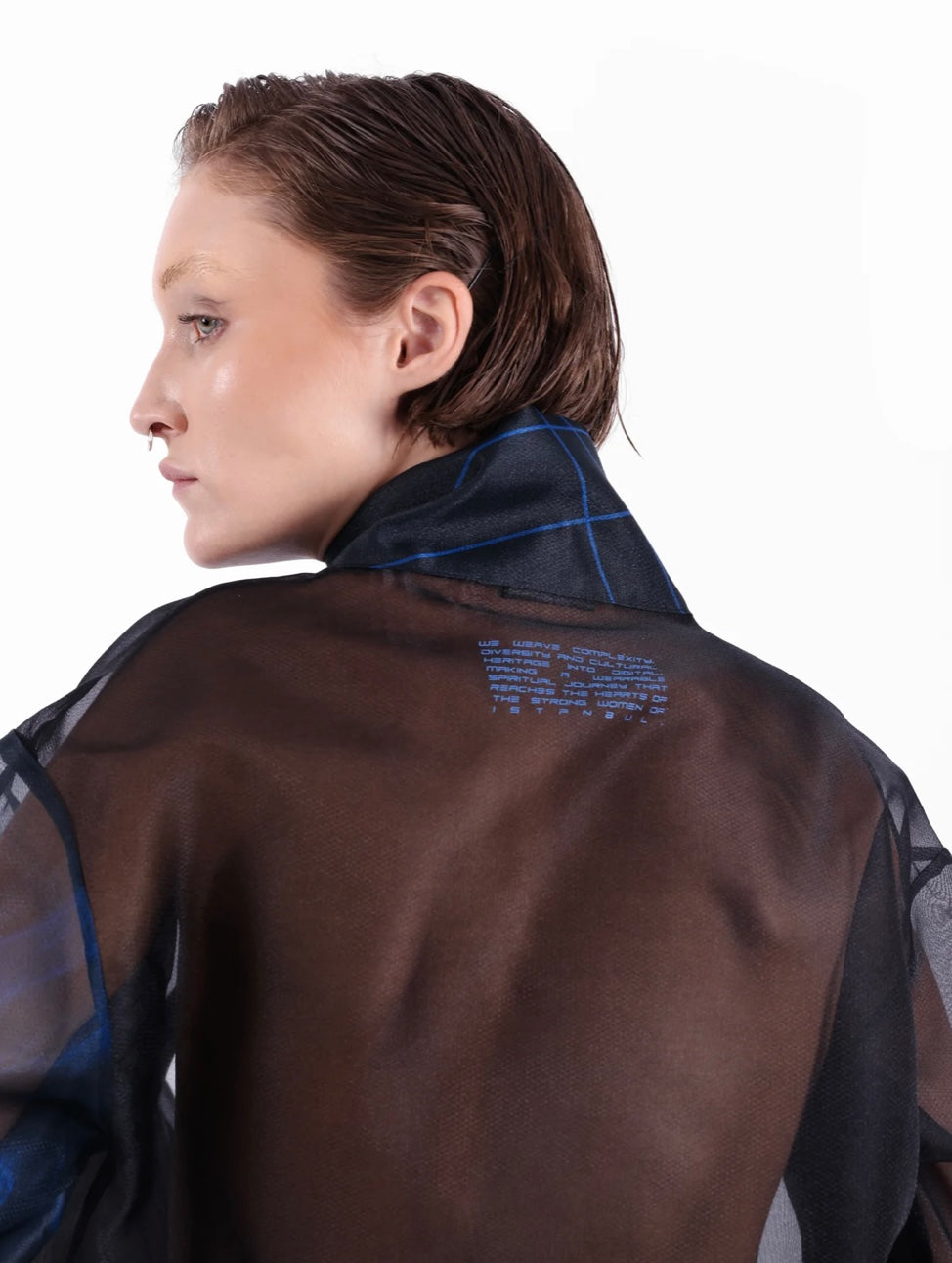 KNTLGY SUPER WOMAN LIMITED EDITION BLACK ORGANZA JACKET