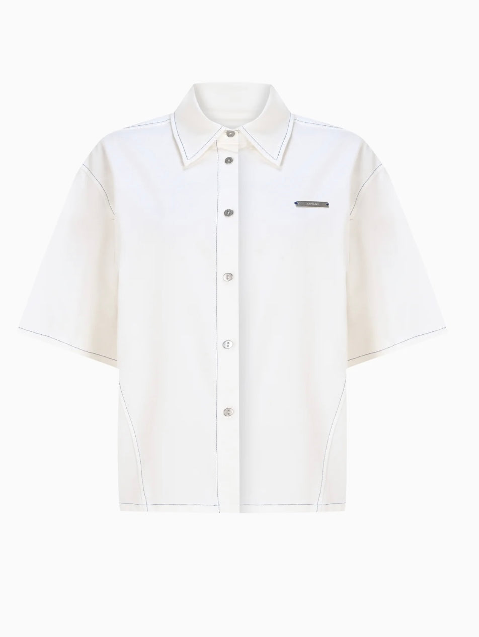 KNTLGY White Ease Fit Shirt