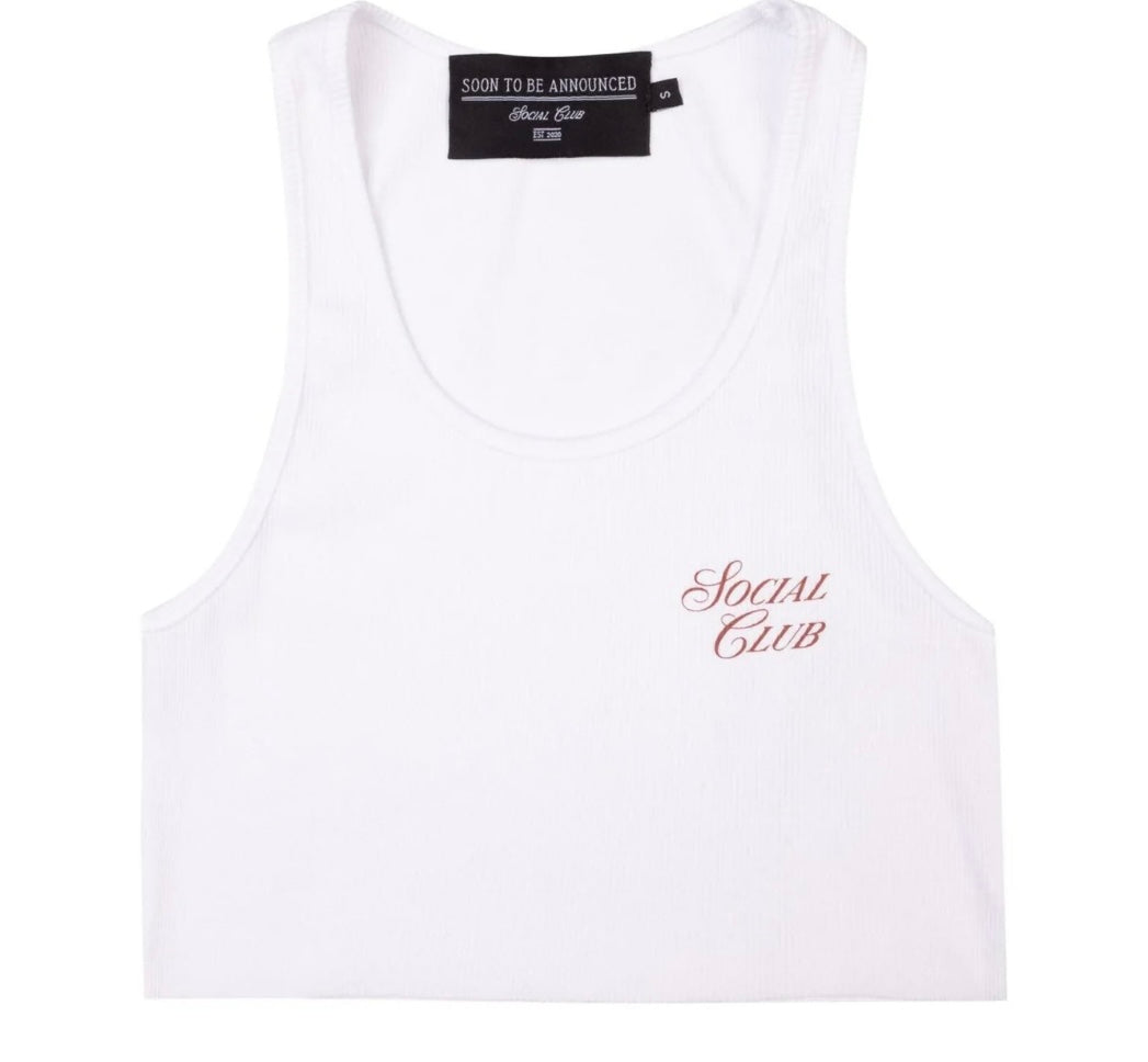 Soon To Be Announced Social Club Crop Tank Top