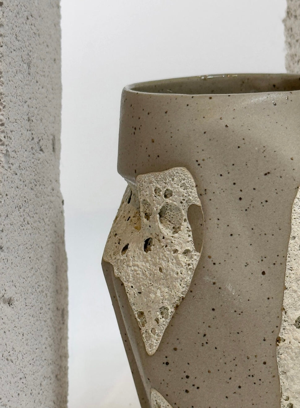 Yumsel Seramik Porcelain White Bazalt Cup