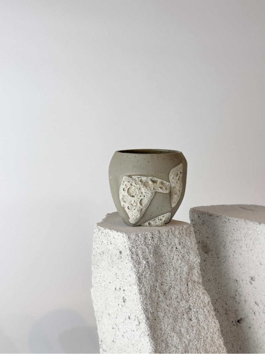 Yumsel Seramik Porcelain White Bazalt Cup
