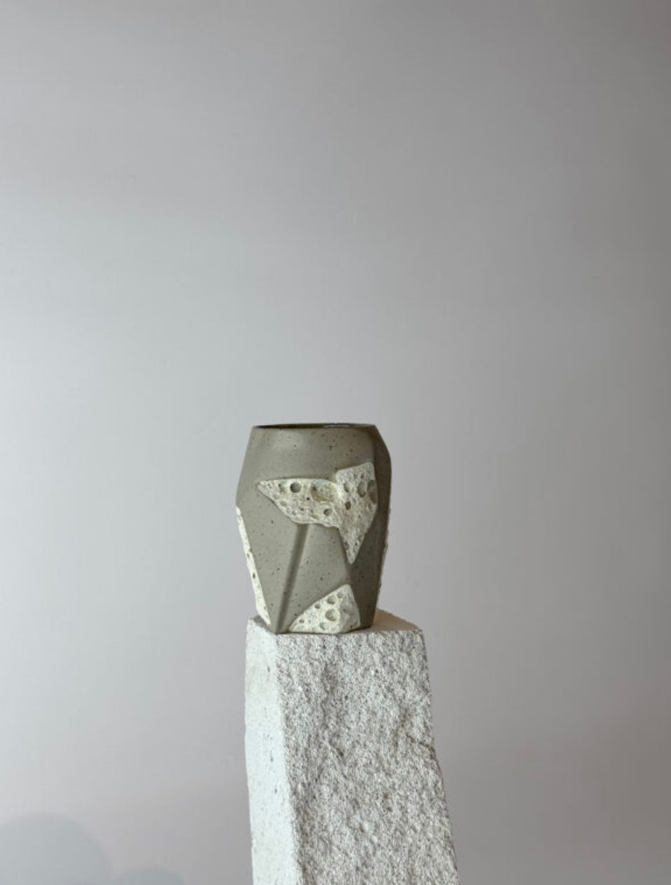 Yumsel Seramik Porcelain White Bazalt Cup