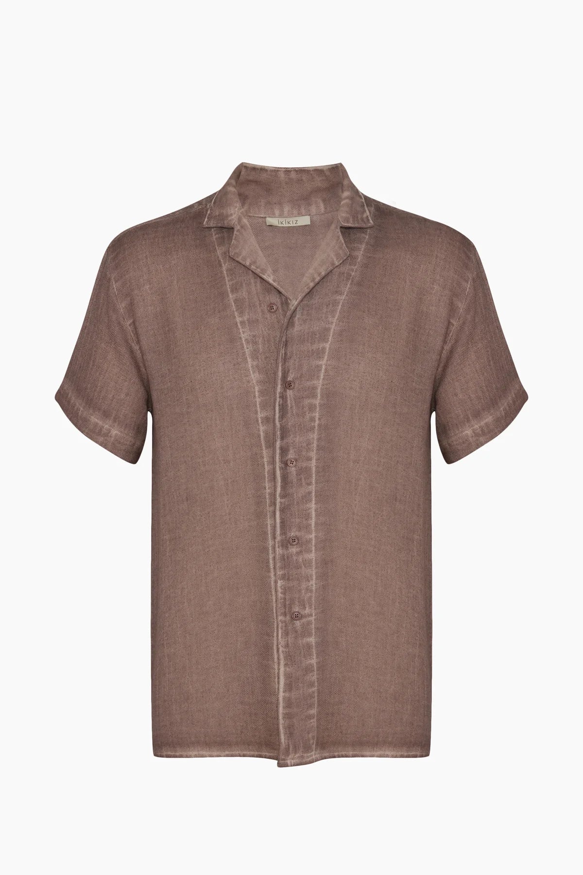 İKİKIZ Kahverengi Kamp Yaka Gömlek
