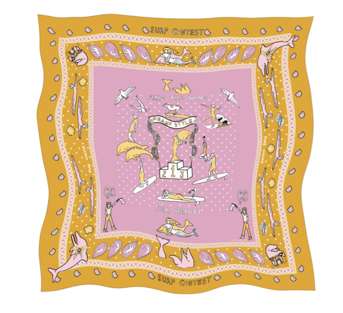 Soie Meme Sea Beauty Silk Scarve