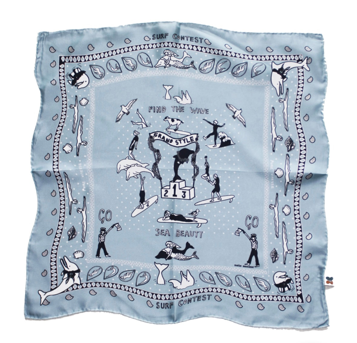 Soie Meme Sea Beauty Silk Scarve