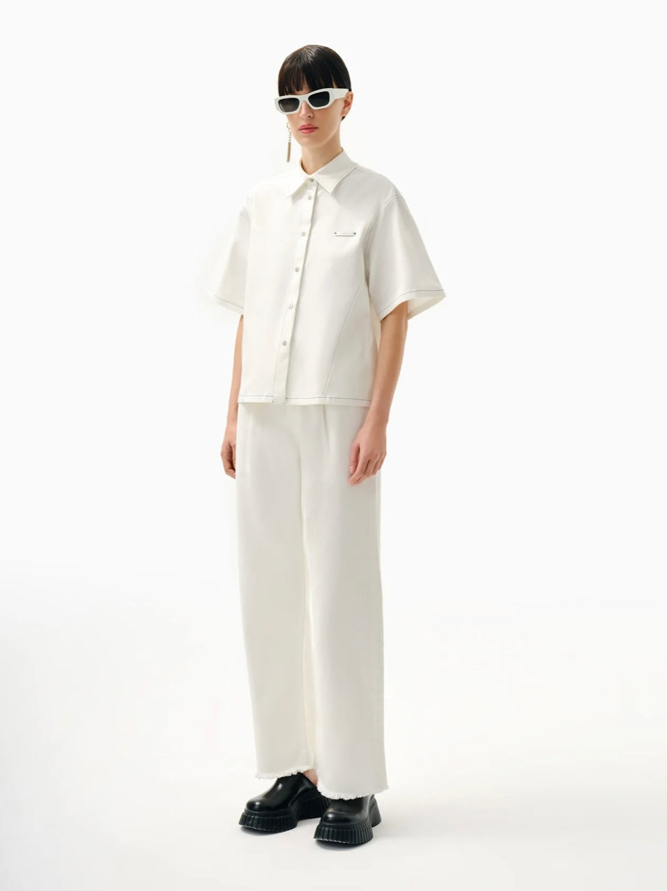 KNTLGY White Ease Fit Shirt