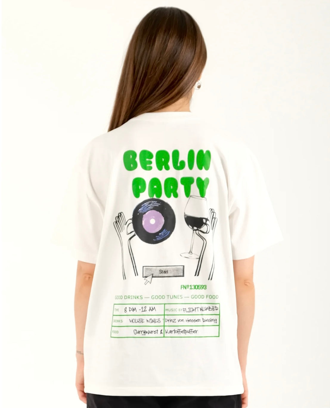 Berlin Party White T-shirt