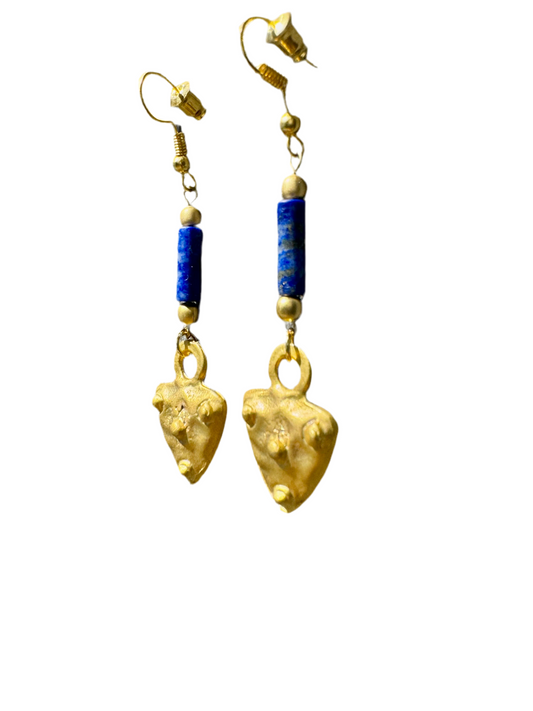 Natural Stones And Pendant Design Earrings