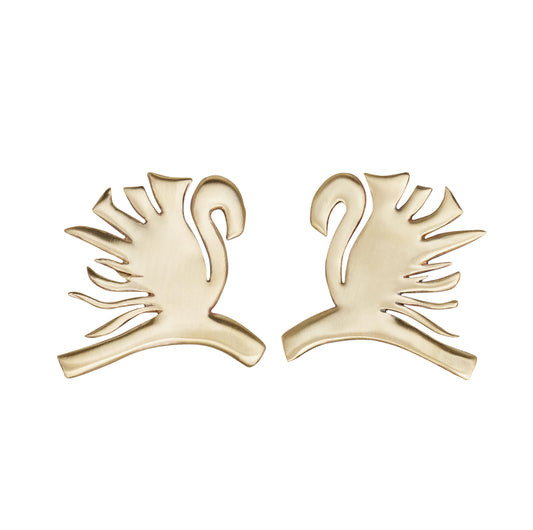 ZEWORKS AVA WATER TRIBE – SWAN PARTY EARRINGS