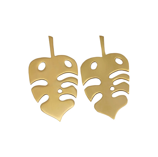 ZEWORKS MONSTERA PAPER EARRING